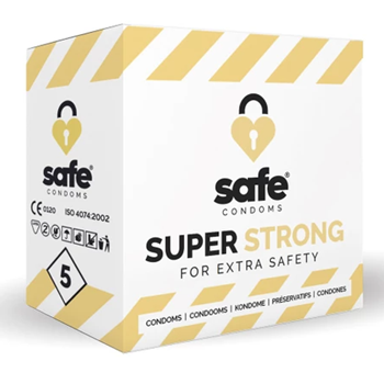 Safe Super Strong Condooms - 5 stuks (6 stuks)